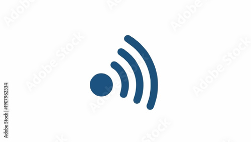 Schilderij op canvas Wi-Fi signal icon wireless connection.