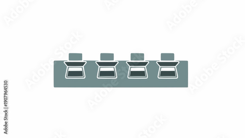 Tableau sur toile USB Ports on Computer Component.