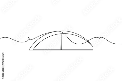 Speedometer sign icon continuous one line drawing on white background minimalist performance meter symbol outline vector illustration