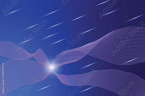 abstract blue background with stars