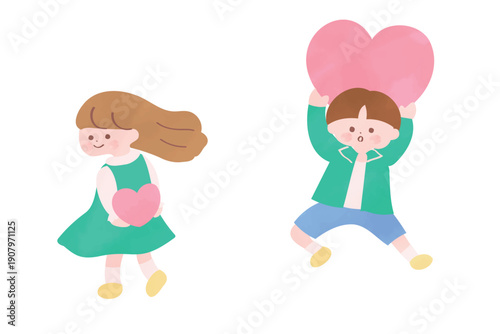 気持ちをぶつける男の子とときめく女の子