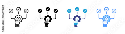 Testing icon set multiple style collection