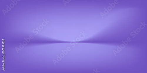 Abstract gradient podium background. Violet, purple and lilac empty 3d studio backdrop. Clean scene for product presentation mockup template. Vector illustration