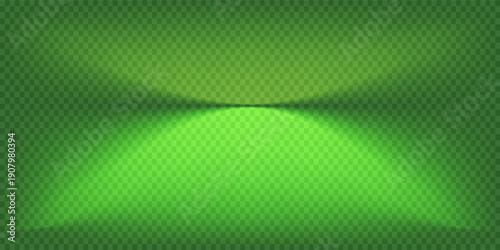 Abstract gradient podium background. Empty green 3D studio background. Clean scene for product presentation mockup template. eps 10