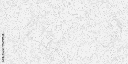 Seamless Flowing Topographic Map Pattern with Detailed Terrain Elevation Contour Line Artwork
Abstract Wave Style Geographic Relief Surface Texture Banner Background