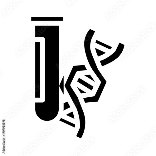 dna glyph icon