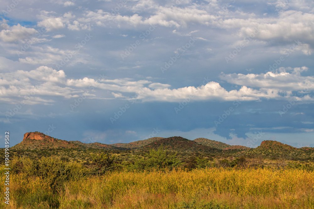 Fototapeta premium Ciel d'orage en Namibie