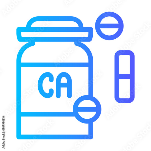 calcium gradient icon