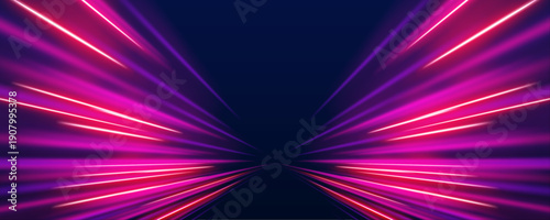 Dynamic light flows cut through darkness, forming a visual path of acceleration. Energy builds across the frame. A bold choice for digital motion graphics.