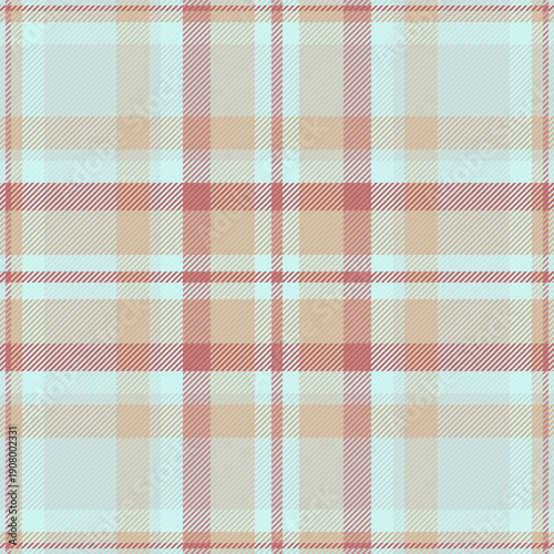 October background check textile, simplicity fabric pattern vector. Kind plaid seamless tartan texture in light and spa blue colors.