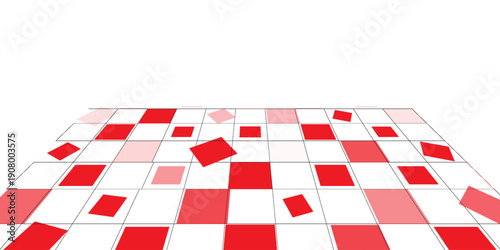 Red white tablecloth pattern lines. Gingham seamless pattern. Christmas backgroound. Strokes texture for textile shirt plaid, tablecloth, cloth, blanket, paper, makeup. Checkered print.