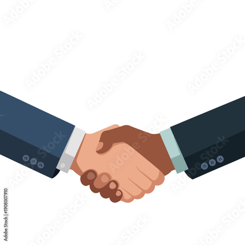 Handshake: A visual representation of partnership, agreement, or greeting, with two hands clasped in a gesture of unity and cooperation.