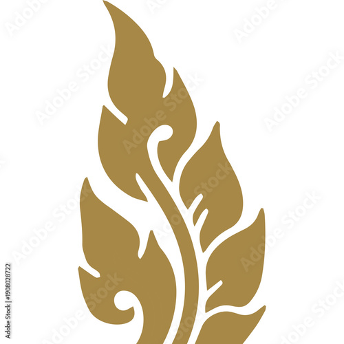 Fotografija Thai Art traditional asian luxury line art, Decorative, lai Thai Pattern flat Il