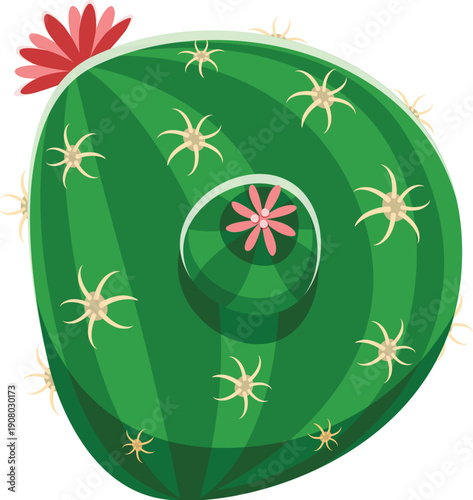 Cacti Mexican plant, cactus font cartoon letter D. Plant leaf font symbol, Mexican cacti typeface vector element. Prickly succulent cartoon typeset sign or desert cactus kids ABC type letter