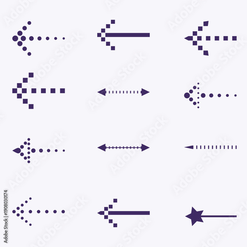 Arrow Icon vector Set. Simple arrows