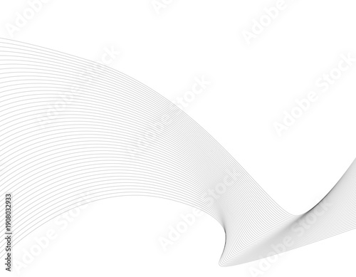 曲線・流線・ウェーブ　バナー背景　黒　２