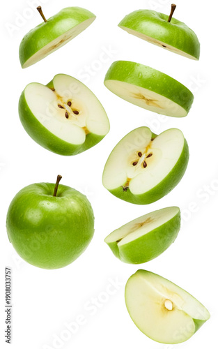 green apple slice