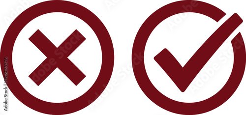 Contrast between incorrect and correct indicators in a circular design