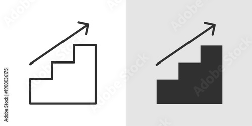 Annual Growth Icon representing year over year growth, business expansion, revenue increase, and long-term financial performance improvement.