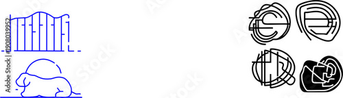 line art simple random line