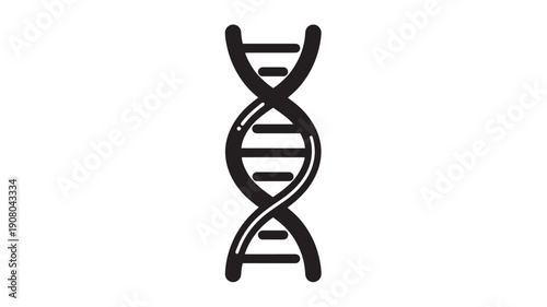 Icon Representing Genetics, Biotechnology, and Molecular Biology Science