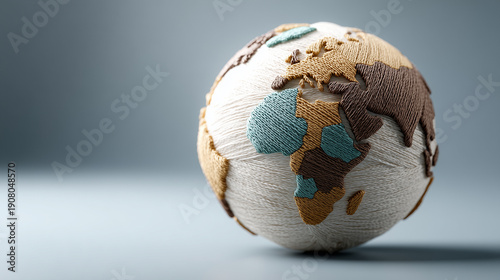Globe of the World: A close...