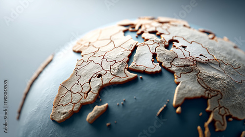 Earth's textured map: A clo...