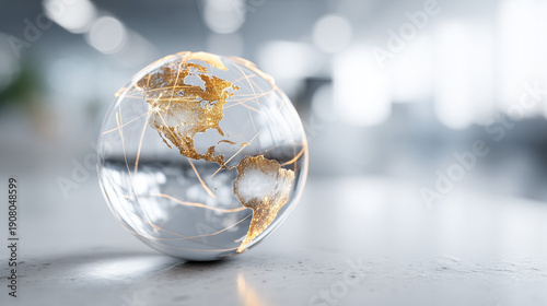 Globe of Golden Continents:...