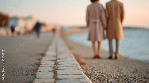 Serene Stroll by the Sea: A...
