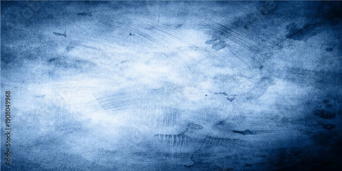 A dark grunge blue background with abstract smoke textures and weathered cloud patterns creates a stormy nature backdrop featuring subtle light and ample copy space