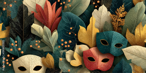 Colorful butterfly mask with intricate patterns and vibrant hues.brazil carnival 2026