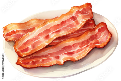 PNG Bacon bacon meat pork.
