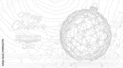 A black and white image of a pointillist artwork