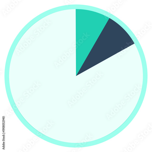 Free Download Teal Business Pie Chart Icon - GFXLoad