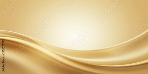 Abstract golden silk background featuring elegant orange and yellow waves with flowing light curves and a decorative vector line pattern for a luxury motion wallpaper design