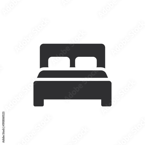 Minimal Bed Furniture Icon