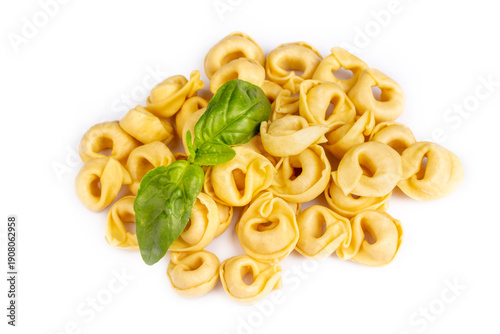 Tortellini. Background Ital...