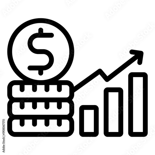 inflation icon vector