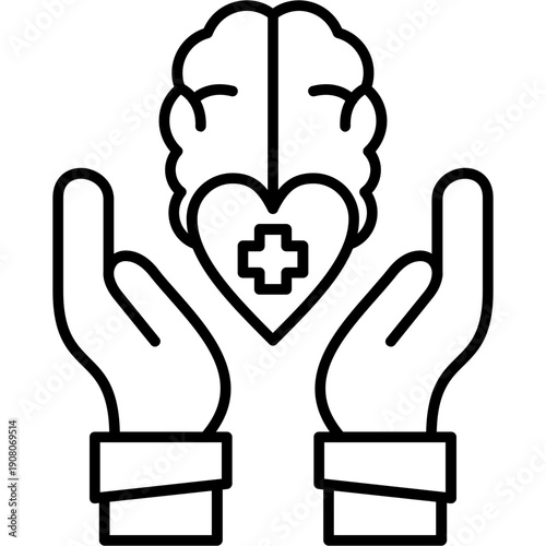 Mental Health Support Icon