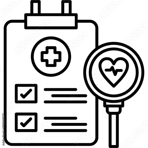 Diagnostic Report Icon