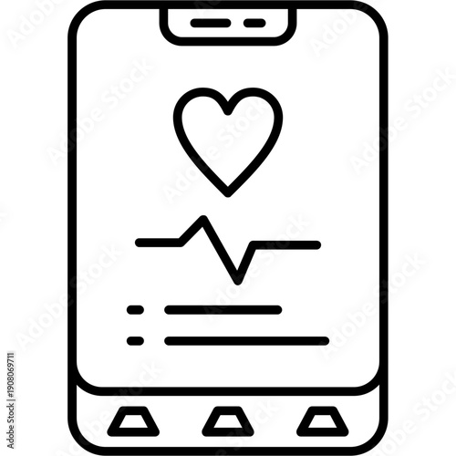 Mobile Health App Icon