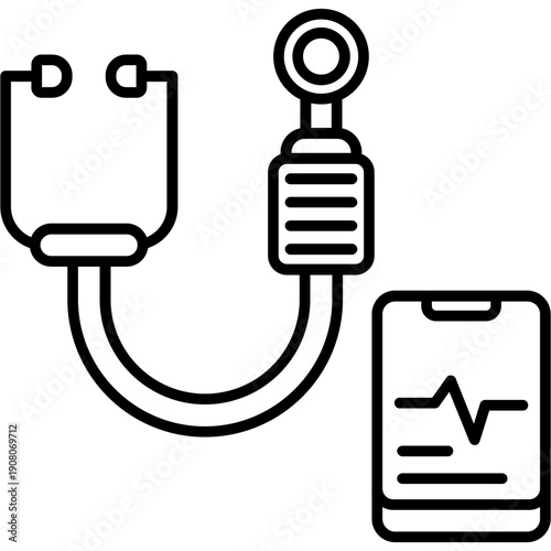Digital Stethoscope Icon