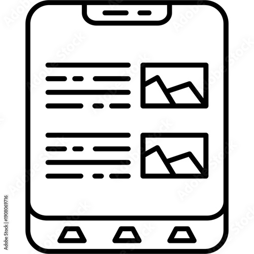 Tablet Interface Icon