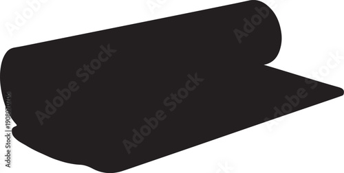 Black isolated object on transparent background