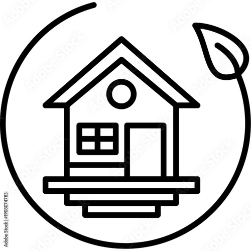 Eco Living House Icon