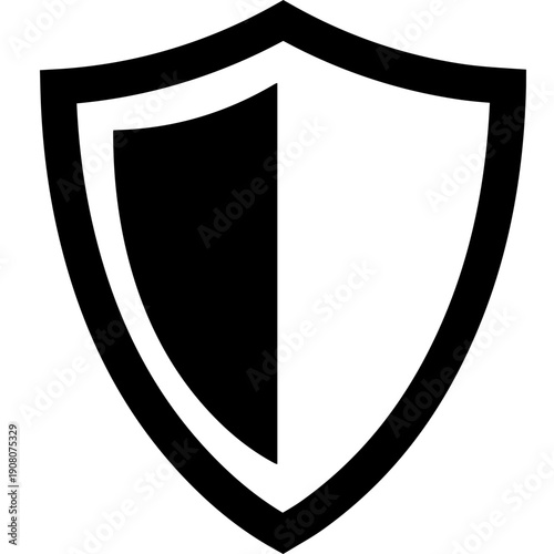 Shield Security Vector Icon - Protection, Defense, and Safety Symbol