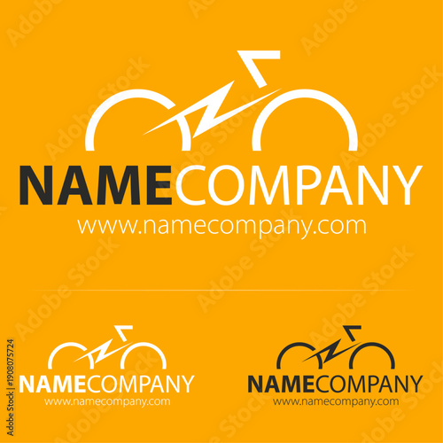 Electric Bike Icon – Minimal E-Bicycle Symbol for Delivery, Courier and Transport Services