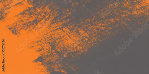 Dramatic sunset clouds over an abstract rusty metal texture with a red and orange fire grunge effect