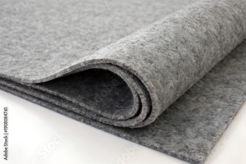 Soft Grey Felt Fabric Texture Background
