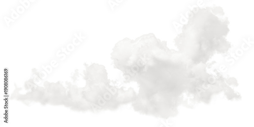 clouds on a white isolated background
